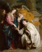 Anthony Van Dyck Mystische Verlobung des Seligen Hermann Joseph mit Maria oil on canvas